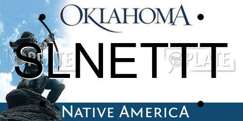 SLNETTT Oklahoma License Plate