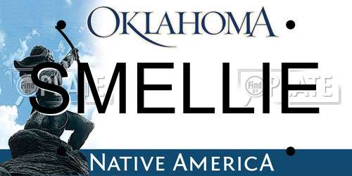 SMELLIE Oklahoma License Plate