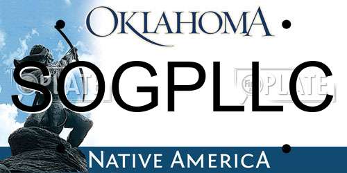 SOGPLLC Oklahoma License Plate