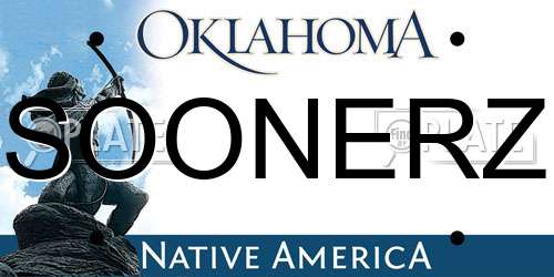 SOONERZ Oklahoma License Plate
