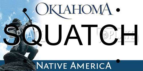 SQUATCH Oklahoma License Plate