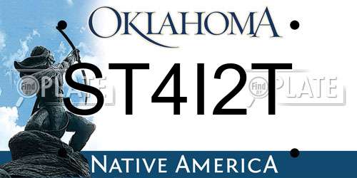 ST4I2T Oklahoma License Plate