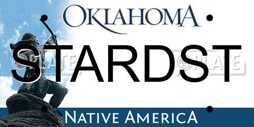STARDST Oklahoma License Plate