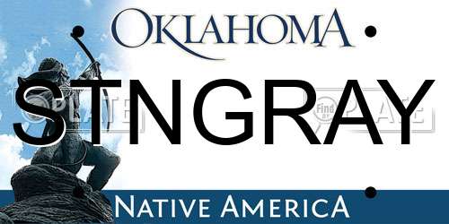 STNGRAY Oklahoma License Plate