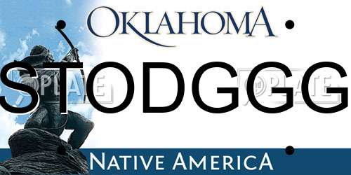 STODGGG Oklahoma License Plate