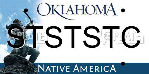 STSTSTC Oklahoma License Plate