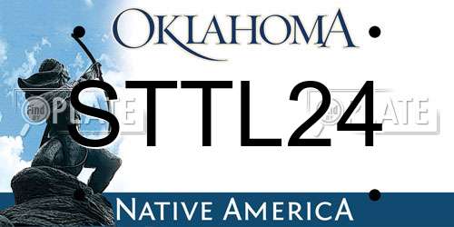 STTL24 Oklahoma License Plate