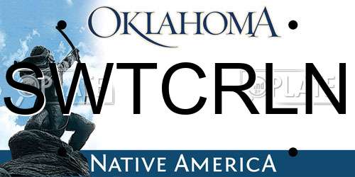 SWTCRLN Oklahoma License Plate