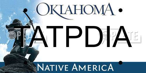 TATPDIA Oklahoma License Plate