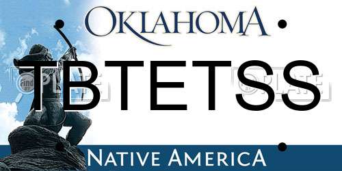TBTETSS Oklahoma License Plate