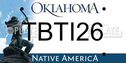 TBTI26 Oklahoma License Plate