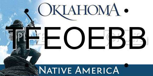 TFEOEBB Oklahoma License Plate