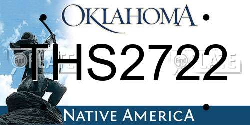 THS2722 Oklahoma License Plate