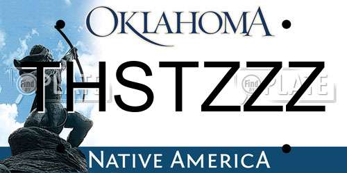 THSTZZZ Oklahoma License Plate