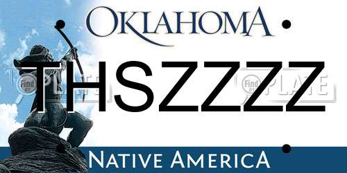 THSZZZZ Oklahoma License Plate