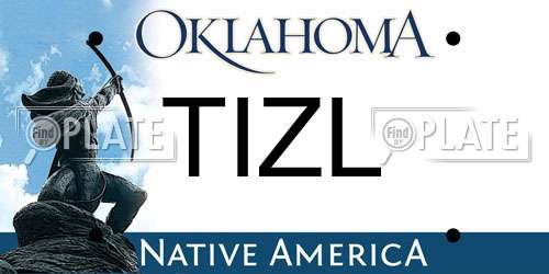 TIZL Oklahoma License Plate