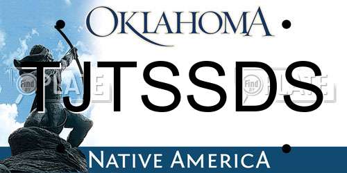 TJTSSDS Oklahoma License Plate