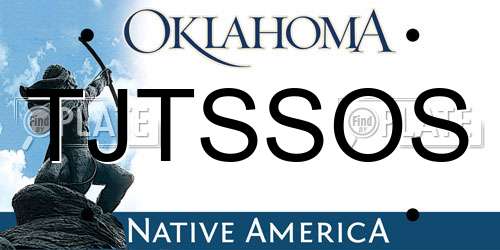 TJTSSOS Oklahoma License Plate