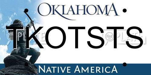 TKOTSTS Oklahoma License Plate