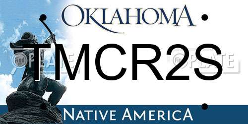 TMCR2S Oklahoma License Plate