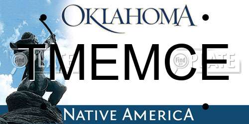 TMEMCE Oklahoma License Plate