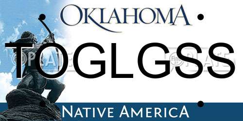TOGLGSS Oklahoma License Plate