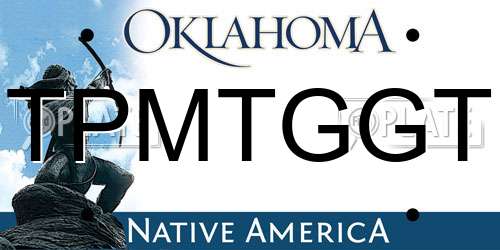 TPMTGGT Oklahoma License Plate