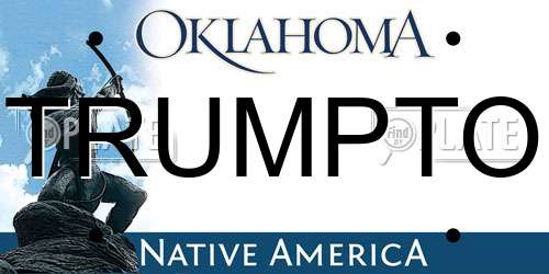 TRUMPTO Oklahoma License Plate