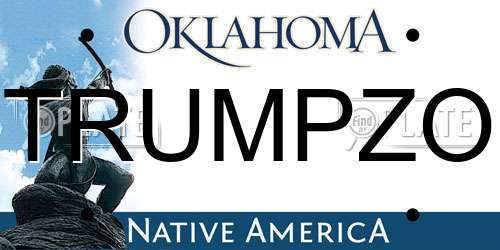 TRUMPZO Oklahoma License Plate