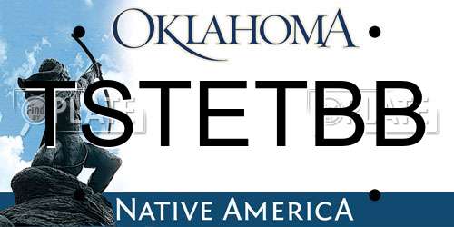 TSTETBB Oklahoma License Plate