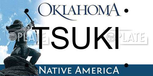 TSUKI Oklahoma License Plate