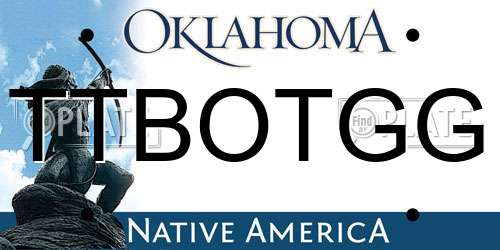 TTBOTGG Oklahoma License Plate