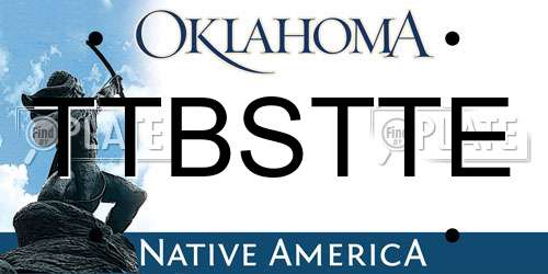 TTBSTTE Oklahoma License Plate