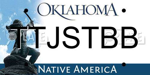 TTJSTBB Oklahoma License Plate