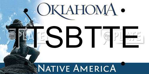 TTSBTTE Oklahoma License Plate