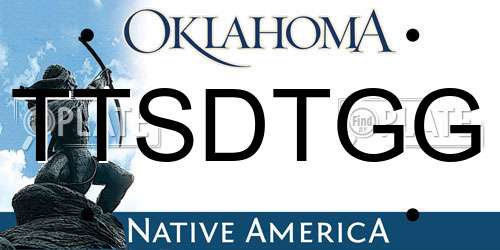 TTSDTGG Oklahoma License Plate