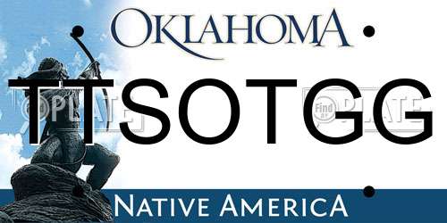 TTSOTGG Oklahoma License Plate