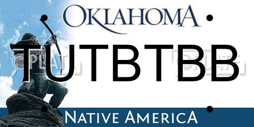 TUTBTBB Oklahoma License Plate