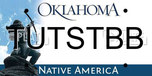 TUTSTBB Oklahoma License Plate