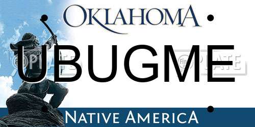 UBUGME Oklahoma License Plate