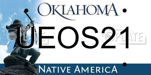 UEOS21 Oklahoma License Plate