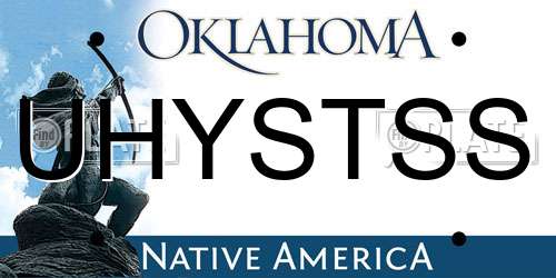 UHYSTSS Oklahoma License Plate