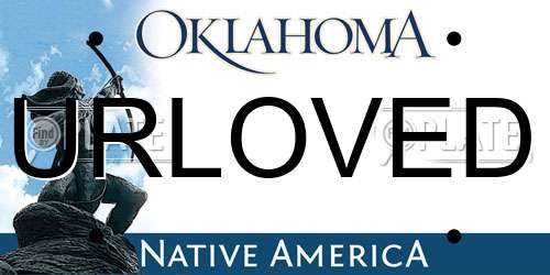 URLOVED Oklahoma License Plate