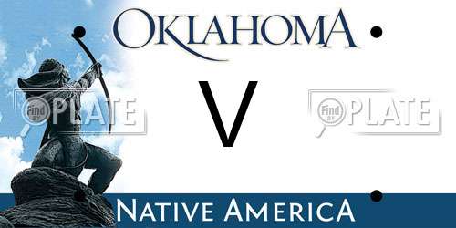 V Oklahoma License Plate