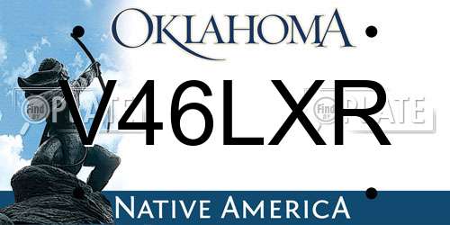 V46LXR Oklahoma License Plate