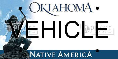 VEHICLE Oklahoma License Plate