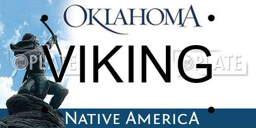 VIKING Oklahoma License Plate