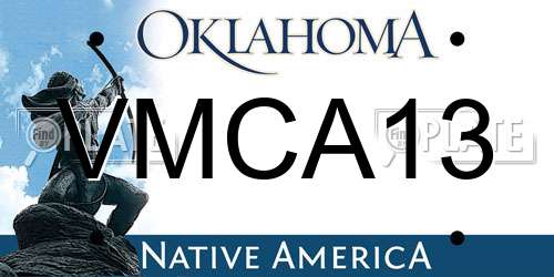 VMCA13 Oklahoma License Plate