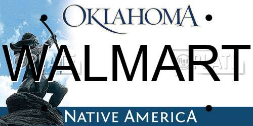 WALMART Oklahoma License Plate