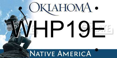 WHP19E Oklahoma License Plate